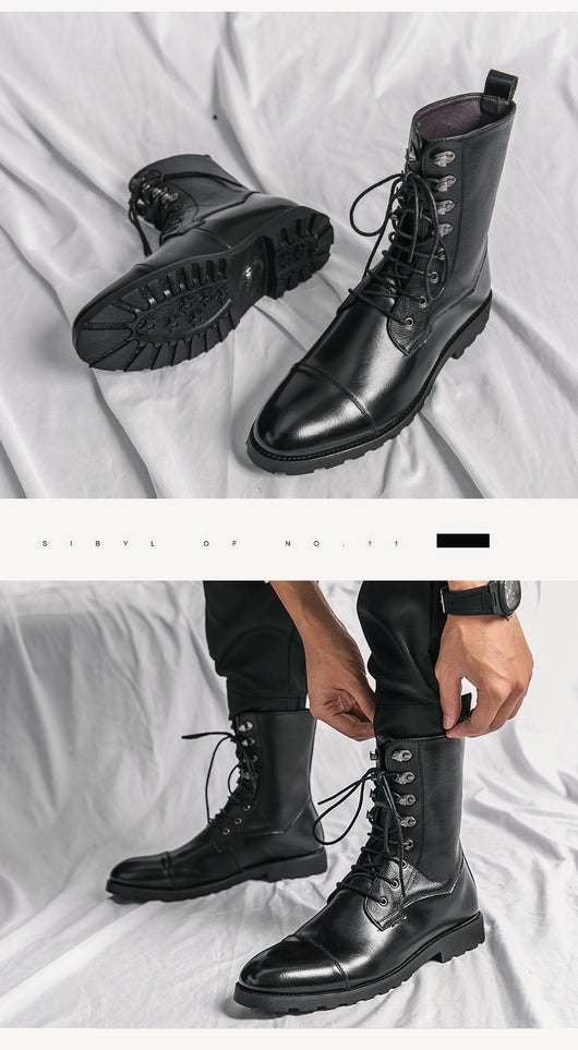 Botines Denim Locomotora con Cordones Otoño Invierno Negro - Image 26