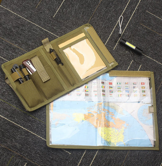 Estuche Táctico Impermeable con Bolsillo para Mapas - Camuflaje Oxford - Image 8