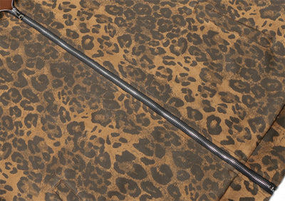 Chaqueta Retro Leopardo con Cuello Alzado y Cierre - Image 21