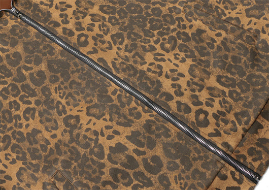 Chaqueta Retro Leopardo con Cuello Alzado y Cierre - Image 21