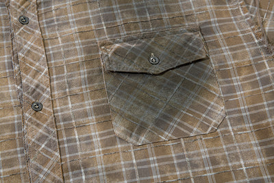 Camisa Plaid Degradado con Bordes Deshilachados - Image 20