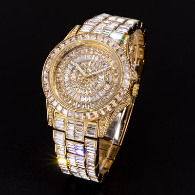 Reloj de Diamante Cuadrado Completo con Circonita de Alta Gama - Image 7