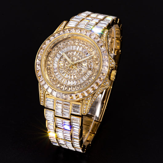 Reloj de Diamante Cuadrado Completo con Circonita de Alta Gama - Image 7