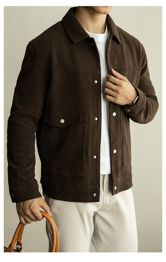 Chaqueta Texturizada Premium para Hombre - Otoño e Invierno - Image 12