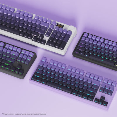 Teclado Mecánico Transparente con Degradado de Rubor y Grabado Lateral - Image 21