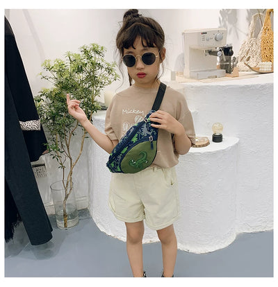 Bolsa Cruzada Infantil con Dinosaurio Cartoon - Mochila Pecho Niño - Image 19