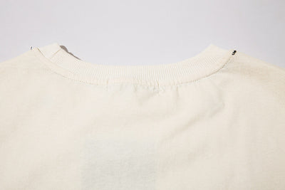Playera Manga Larga Hip Hop con Letras Fuzzy y Cadena para Hombre - Image 17