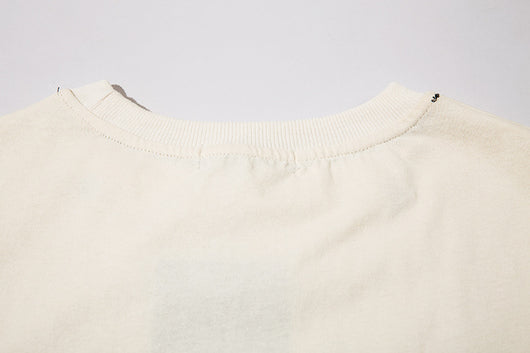 Playera Manga Larga Hip Hop con Letras Fuzzy y Cadena para Hombre - Image 17