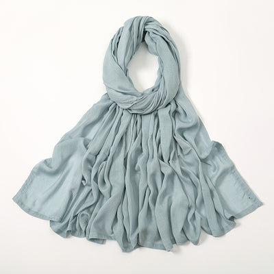 Pañuelo Modal Rayon Malayo Indonesio Colores Sólidos Transpirable - Image 55