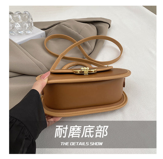 Bolso Tote Retro Premium Mate con Correa Cruzada Miniatura Redonda Otoño - Image 16