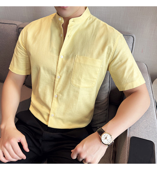 Camisa Hombre Lino Algodón Transpirable Ligera - Image 20
