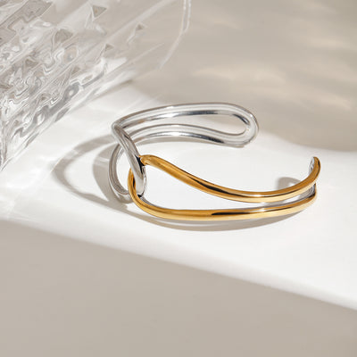Brazalete Noria Bicolor en Oro - Image 17