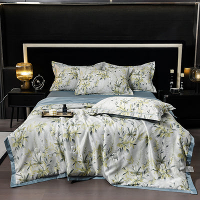 Juego de Edredón Tencel Estampado Refrescante para Verano - 4 Piezas - Image 41