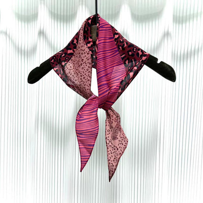 Pañuelo de Seda Crepe Estampado Diamante - Image 23