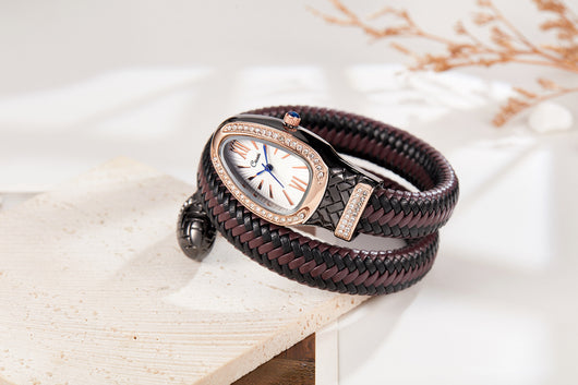 Reloj de Moda con Correa de Cuero y Diamantes - Image 24