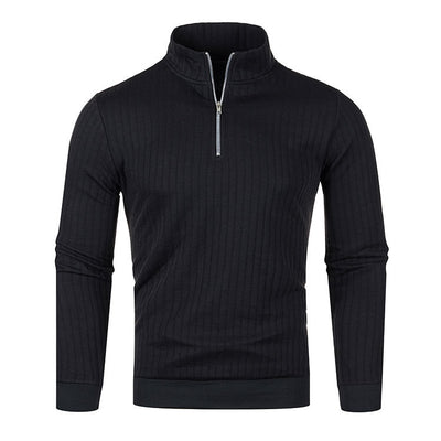 Suéter de Cuello Alto con Cierre para Hombre - Comodidad Casual - Image 18