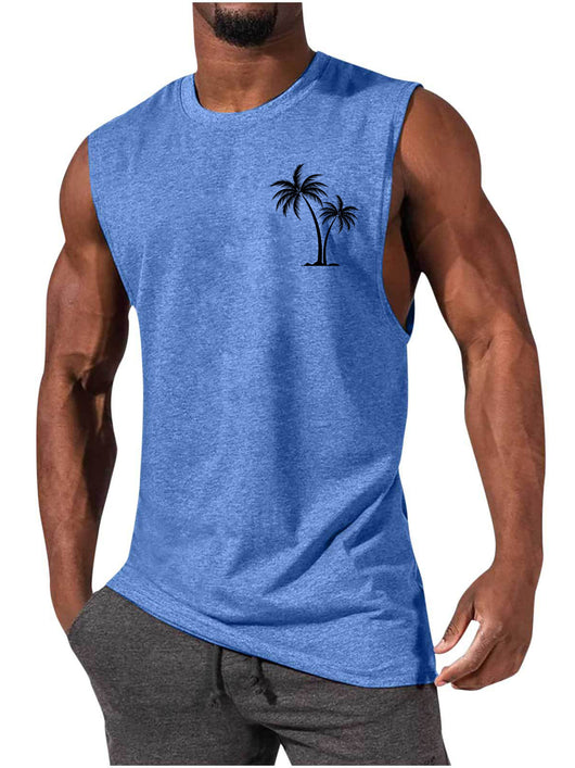 Camiseta Deportiva sin Mangas Hombre Suelta Verano - Image 30