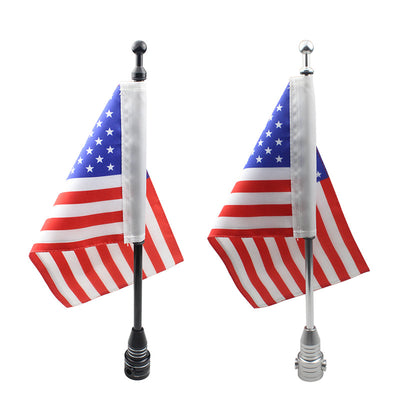 Portaequipaje Trasero para Motocicleta con Bandera Americana - Image 11