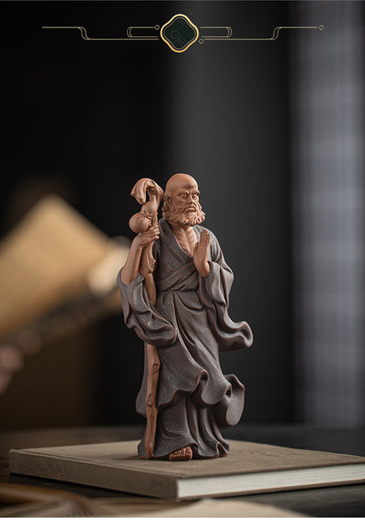 Ornamento Zen Ancestral: Bodhidharma Cruzando el Río - Image 14