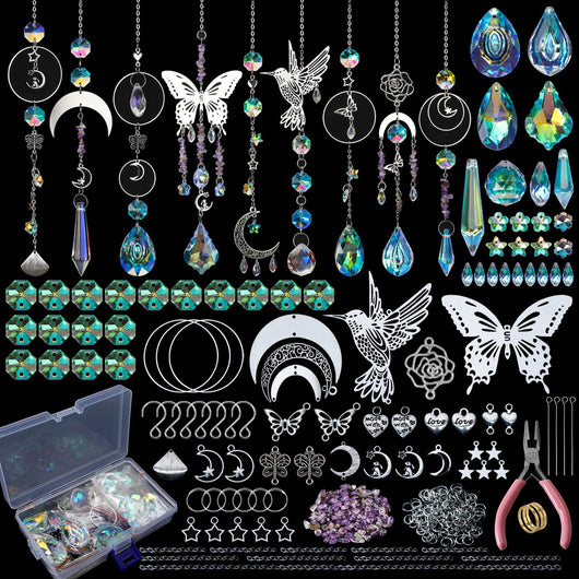 Kit de Decoración Navideña de Cristal Artesanal para Ventanas y Jardín - Image 19
