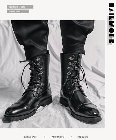 Botines Denim Locomotora con Cordones Otoño Invierno Negro - Image 22