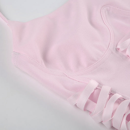 Chaleco Halter con Control de Cintura y Cordones - Diseño Veraniego para Mujer - Image 46