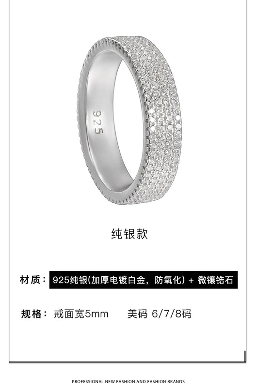 Juego de Anillos de Diamante Hip-hop para Hombre - Diseño Exclusivo - Image 11