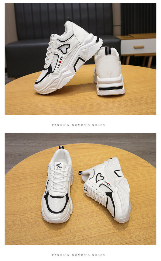 Zapatillas Deportivas Blancas Plataforma Elevadora para Mujer - Image 10