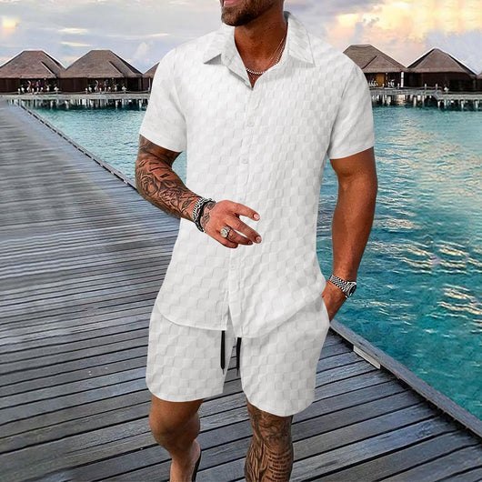 Camisa Casual de Fibra Química - Traje Versátil para Hombre - Image 23