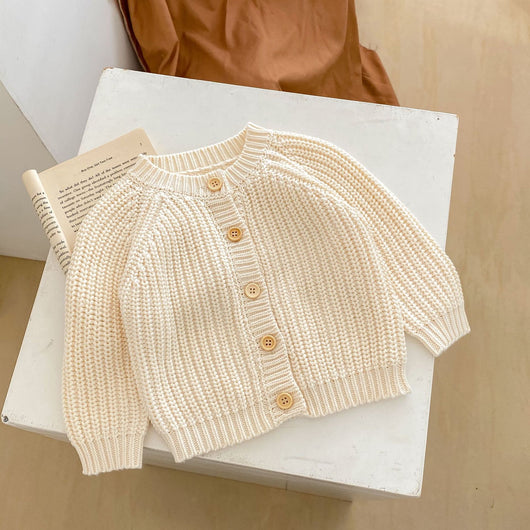 Cardigan Tejido Crema de Manga Larga - Suéter Abrigo Elegante - Image 22