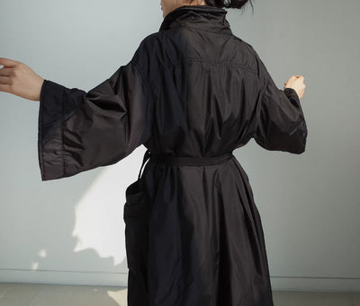 Abrigo Largo Tipo Gabardina para Mujer Talla Grande - Primavera y Otoño - Image 30