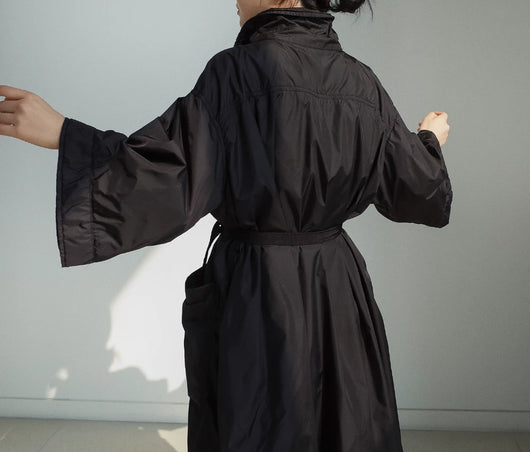 Abrigo Largo Tipo Gabardina para Mujer Talla Grande - Primavera y Otoño - Image 30