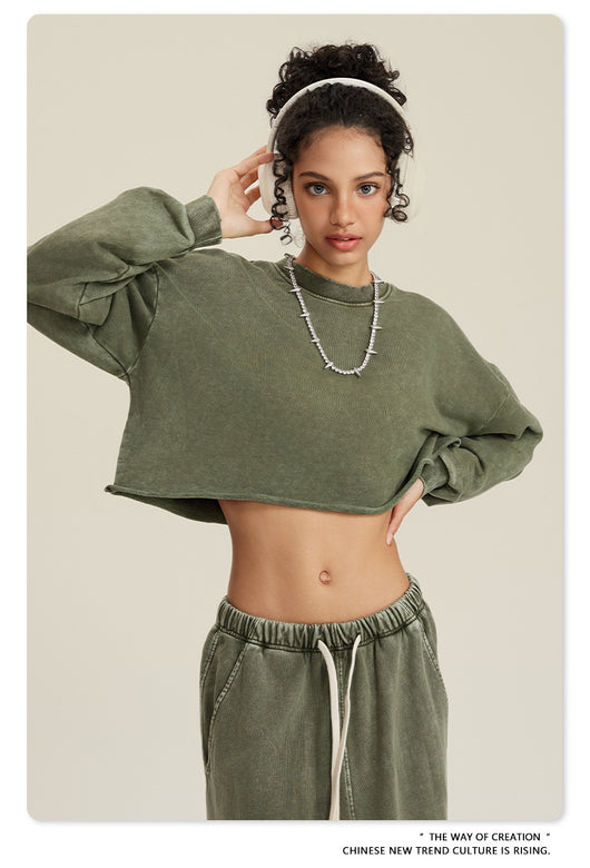Camiseta Holgada de Manga Corta con Orilla Desgastada para Mujer - Image 18