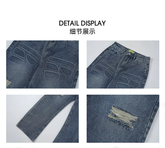 Jeans Vintage Desgastados Invierno Efecto Lavado - Image 14