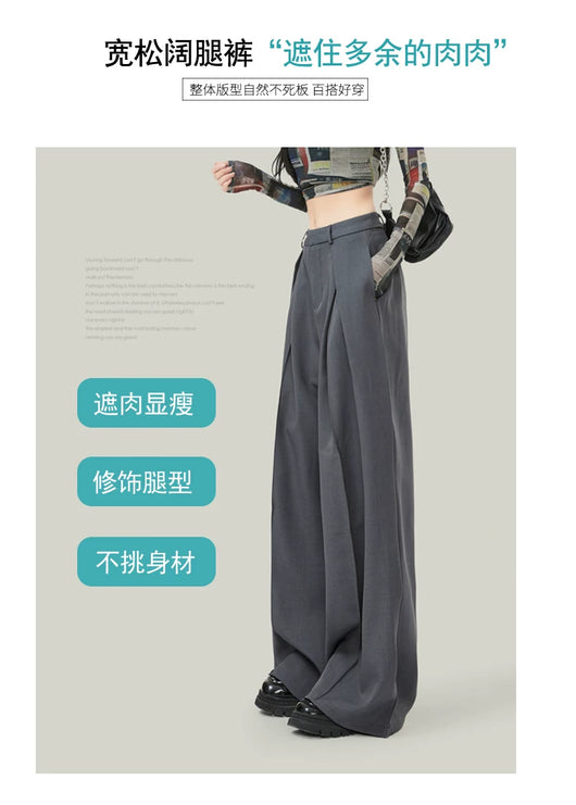 Pantalón Ancho de Tiro Alto Drapeado para Verano - Corte Petite - Image 18