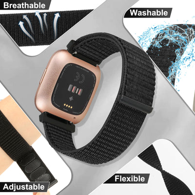 Correa Nylon Velcro Compatible con Versa 2 y Sense 2 - Image 26