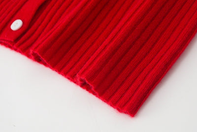Cardigan de Cachemira Corto para Mujer - Cuello Solapa Otoño Temprano - Image 34