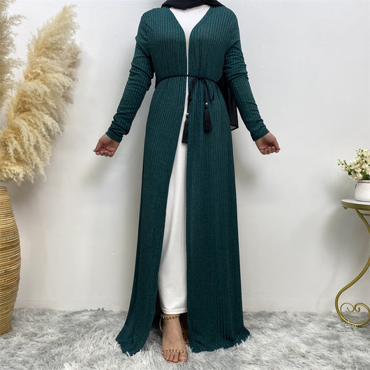 Cardigan Tejido Largo para Mujer - Abrigo Suéter Versátil - Image 33