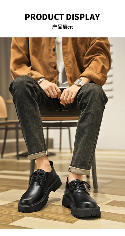 Zapatos de Cuero Negro Impermeables para Hombre Ejecutivo - Image 24