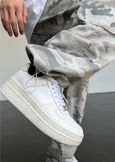 Pantalones Slim Drapeado de Corte Recto Estilo Urbano - Image 13