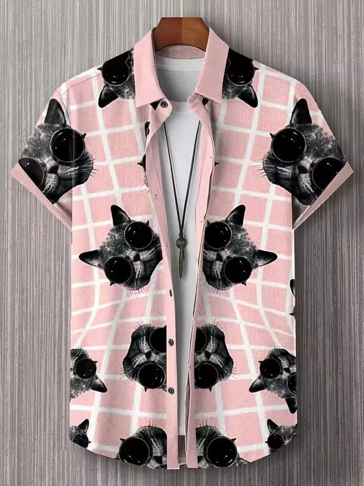 Camisa Estampada Artística para Hombre - Diseño Personalidad - Image 31