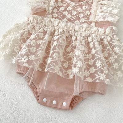 Mameluco de Malla para Bebé Niña - Diseño Luna Llena - Image 18