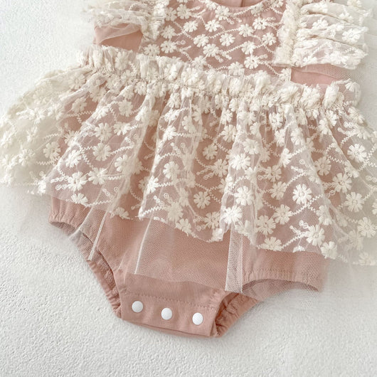Mameluco de Malla para Bebé Niña - Diseño Luna Llena - Image 18