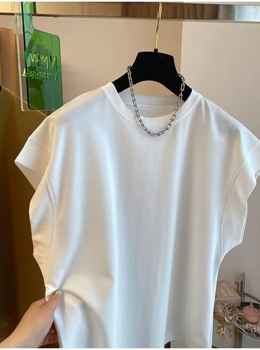 Blusa Suelta sin Mangas de Color Sólido - Comodidad y Estilo - Image 22