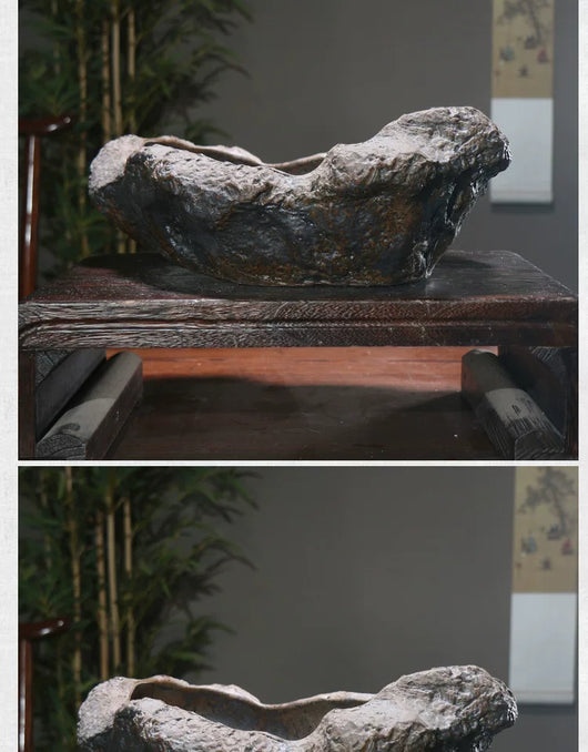 Maceta Decorativa Luna de Piedra Púrpura para Mesa - Image 15