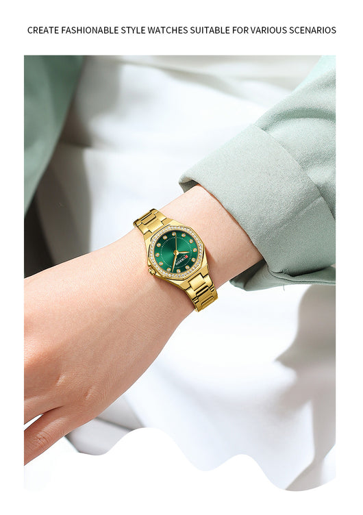 Reloj Elegante Impermeable con Cristales Decorativos - Image 15