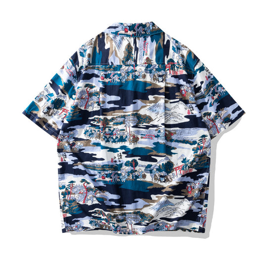 Camisa Hawaiana Cuello Cubano Floral - Image 68