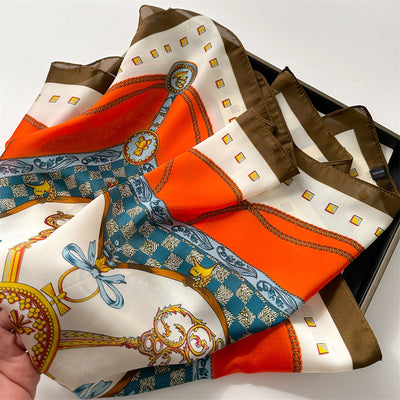 Pañuelo Cadena Estampado Europeo y Americano - Image 31