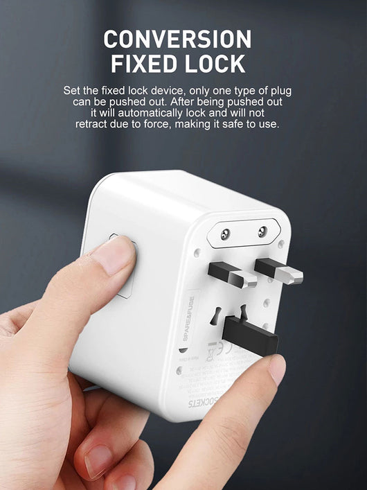 Cargador Rápido GaN 65W con Adaptador de Viaje Internacional - Image 19