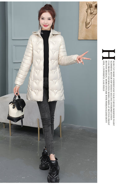 Abrigo de Invierno Acolchado sin Lavado - Algodón Grueso Estilo Medio - Image 11
